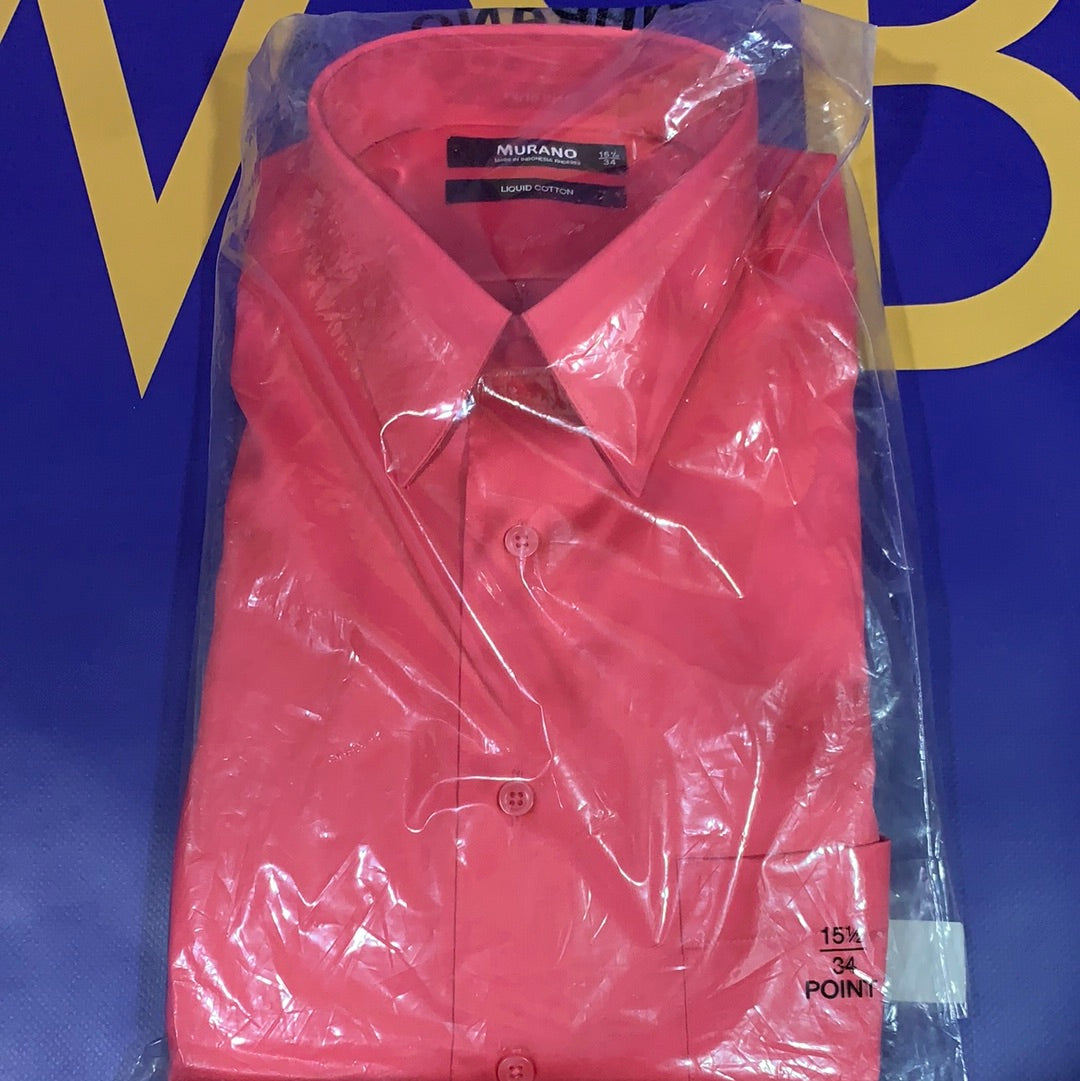 Men's 15.5/34 MURANO LS Button Up Shirt Watermelon JAWSBOT Men's 15.5/34 MURANO LS Button Up Shirt Watermelon JAWSBOT