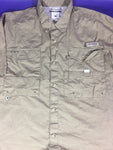 Men’s Large Columbia PFG Shirt Button Up Green