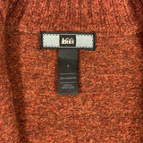 Women’s Small REI Lambs Wool Sweater Full Zip Brown