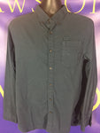 Men’s Medium North Face LS Button Up Shirt Blue