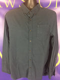 Men’s Medium North Face LS Button Up Shirt Blue