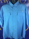 Men’s XL Columbia Button Up Shirt Blue