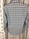 Men’s Small Thomas Dean LS Dress Shirt Plaid