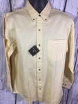 Men’s Medium Jonathan Corey LS Button Up Shirt Yellow