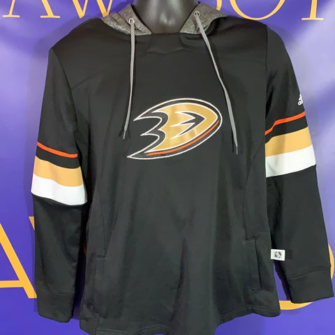 Women’s Large Adidas NHL Anaheim Ducks Jersey Hoodie Sweater