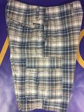 Men’s 32W Eddie Bauer Cargo Shorts Plaid Blue