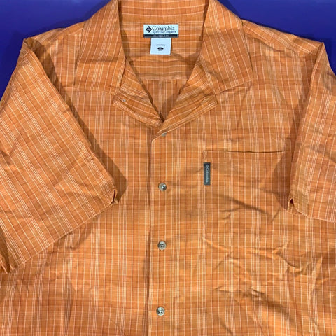 Men’s XL Columbia Button Up Shirt Orange