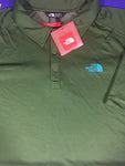 Men’s 2XL North Face Polo Shirt Green FlashDry Golf