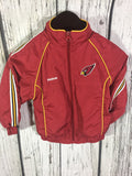 Kids Medium (5/6) Arizona Cardinals windbreaker Jacket red Reebok