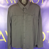 Men’s Large REI CO OP Long Sleeve Shirt Button Up Gray