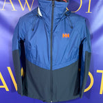 Men’s Medium HELLY Hansen Rain Jacket Blue HH HYBRID