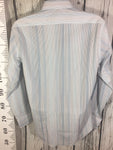 Men’s Medium Thomas Dean LS Dress Shirt Italian Fabric