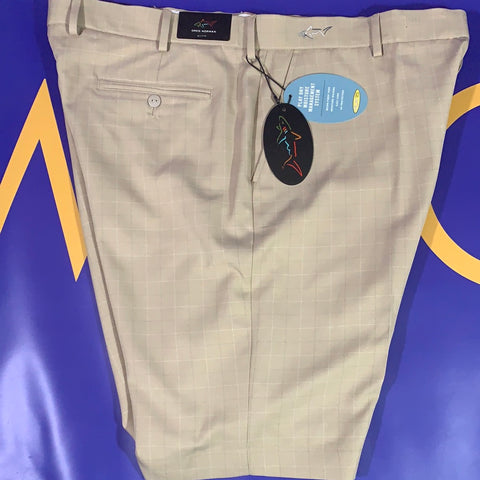 Men’s 40w Greg Norman Shorts Golf Brown Play Dry