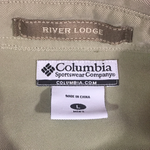 Men’s Large Columbia River Lodge Button Up LS Shirt Green