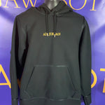 Men’s Medium AIR Jordan Hoodie Sweater Pullover Gold Stitch Black