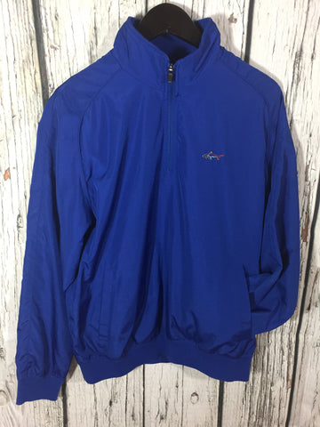 Men’s Jacket Greg Norman Pullover Blue Small