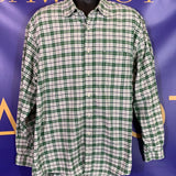 Men’s Large Eddie Bauer Flannel shirt LS Green