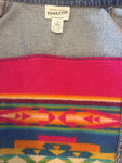 Women’s Large PENDLETON Jean Vest Aztec Wool