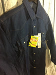 Men’s Wrangler Authentic Work Western 16x36 Shirt  Blue Jean