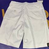 Men’s 30w Roundtree York Short Performance White Flat Classic