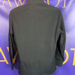 Men’s 15.5 32/33 Medium VAN HEUSEN Button Up Shirt Black LS