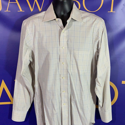 Men’s 15.5/34/35 Donald J Trump LS Button Up Shirt Tan