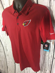 Men’s Small Nike Dri-Fit Polo Red Shirt Arizona Cardinals