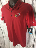 Men’s Small Nike Dri-Fit Polo Red Shirt Arizona Cardinals