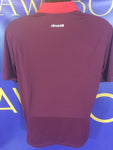 Men’s Large Adidas Polo Shirt Climachill Maroon Golf