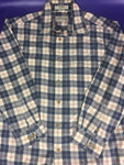 Men’s Medium ORVIS LS Button Up Plaid Shirt Blue