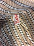 Men’s ISAIA LS Dress Shirt 16.5 / 42 Italy Brown