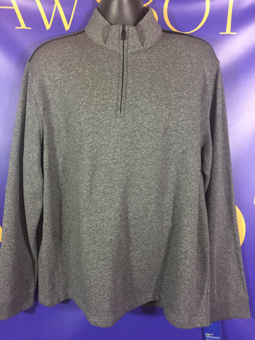 Men’s 2XL APT.9 1/4 Zip Pullover Fleece Sweater Jacket Gray