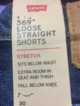 Men’s 30w LEVI STRAUSS Jean Shorts 569 Loose straight