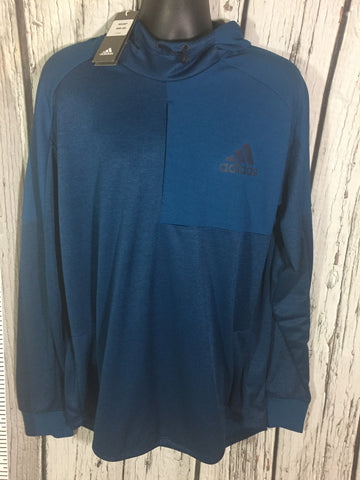 Men’s Adidas Hoodie Sweater Blue XLT New