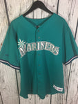 Men’s XXL Seattle Mariners # 24 Ken Griffey Jersey Majestic teal