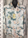 Men’s XL Caribbean LS Hawaiian Shirt Button Up