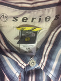 Men’s Large North Face A5 LS Button Up Shirt Blue