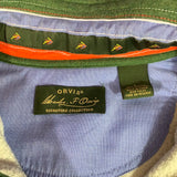 Men’s Large ORVIS 1/4 zip pullover Sweater Green Signature Collection Fishing