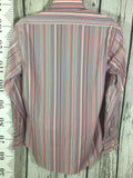 Men’s Large Small Thomas Dean Button Up LS Dress Shirt