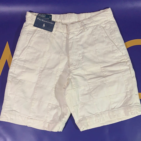 Men’s 32W Polo Ralph Lauren Quilted Shorts White