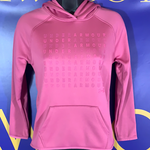 Kids Girls Youth Medium Under Armour Hoodie Sweater Pink ColdGear sweater