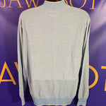 Men’s Large PETER MILLAR pullover Sweater LS Blue Silk Cashmere