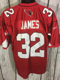 Men’s XL (48) Arizona Cardinals #32 James NFL Reebok Jersey