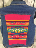 Women’s Large PENDLETON Jean Vest Aztec Wool