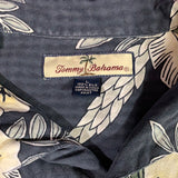 Men’s Large Tommy Bahama Hawaiian Shirt 100% silk Blue