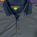 Men’s Large Greg Norman Golf Polo Play dry Blue Shirt