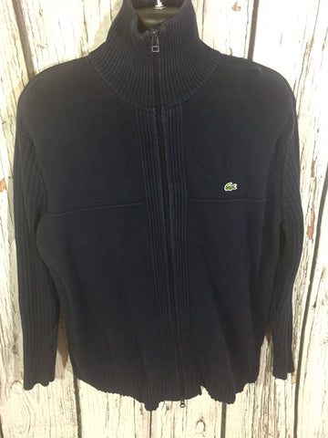 Women’s (6) LACOSTE Full Zip Sweater Blue