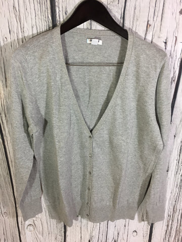 Women’s XL Old Navy Button Up Sweater Cover Grey