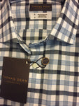 Men’s Small Thomas Dean LS Dress Shirt Plaid