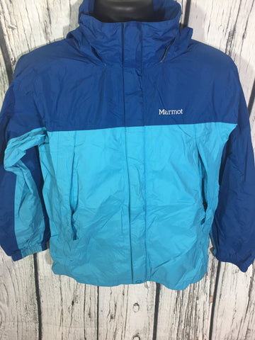 Kids Boys Girls Youth XL Marmot Rain Jacket Blue